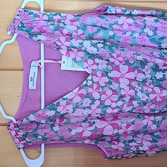 Vineyard Vines Montauk Daisy Pink Smocked Dress - Picture 4 of 10